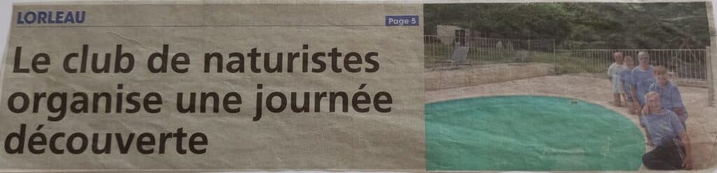 Journée porte ouverte du 16 juillet au Bois Mareuil.
