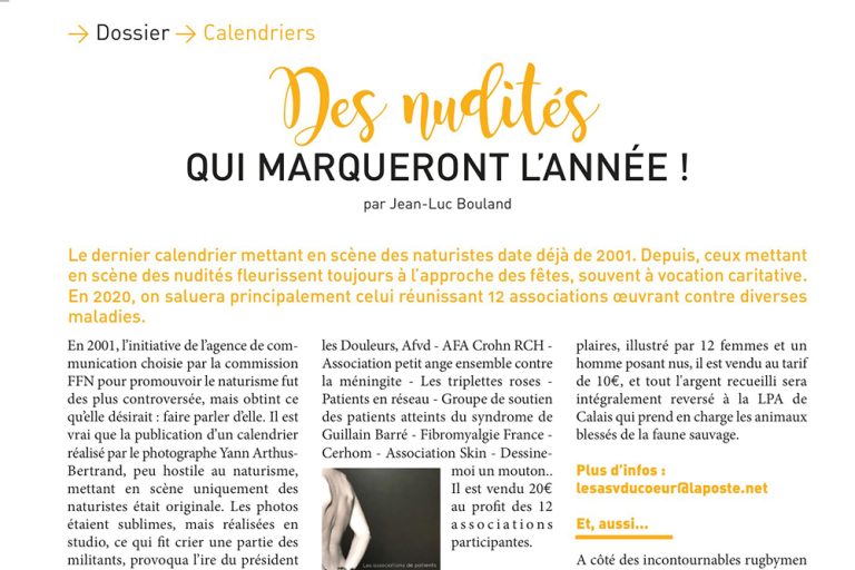 Des calendriers nus devenus collector