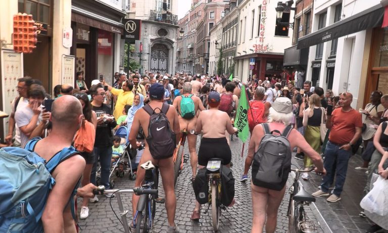 World Naked Bike Ride WNBR Cyclonudista Bruxelles 2023