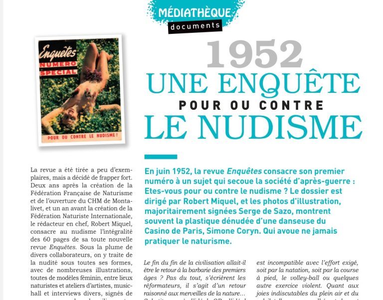 Pour ou contre le nudisme, version 1952