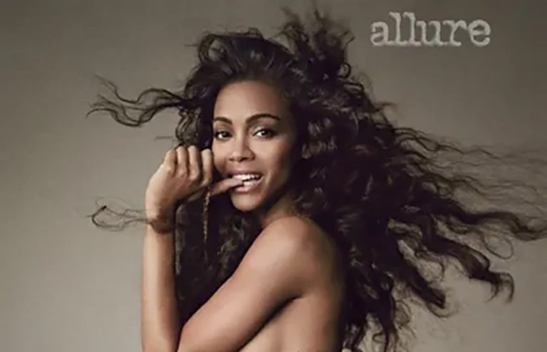 Zoé Saldana en mode nudiste