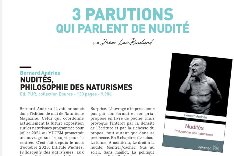 Des publications sur le naturisme