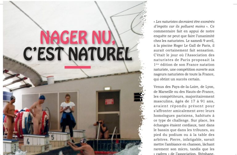 Nager nu, c’est tout naturel