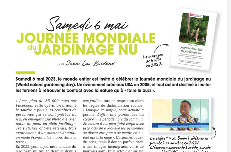 Jardiner nu, début mai