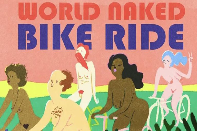 Nudité cycliste et protestataire à Lyon