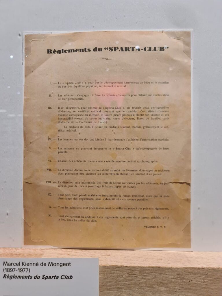 Règlement du Sparta Club et autres documents