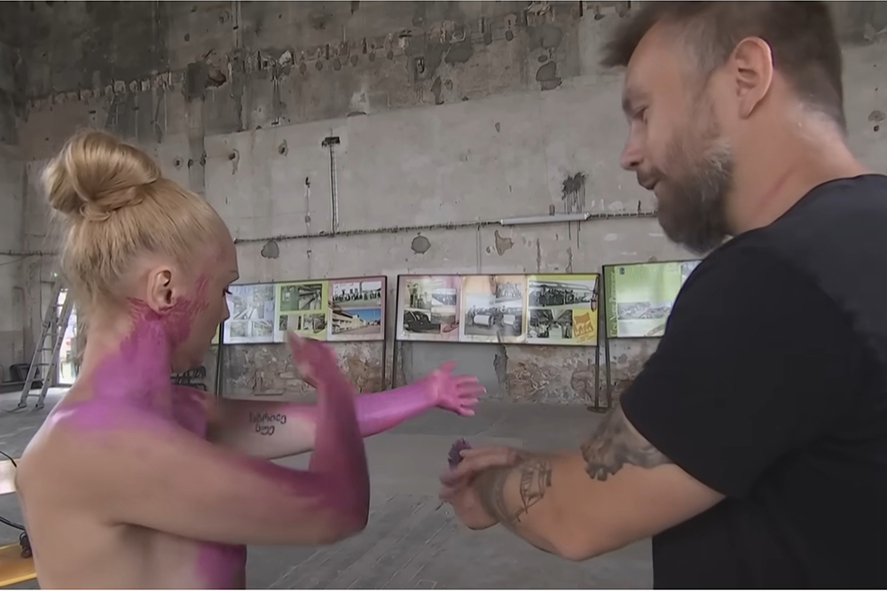 Du bodypainting vosgien pour Octobre Rose