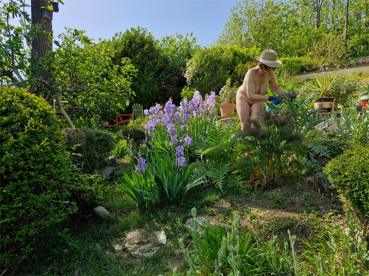 Photo gagante du concours de jardinage nu 2025