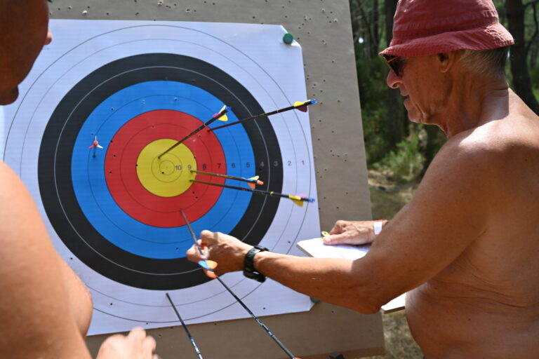 Rencontre d’archers naturistes au CHM de Montalivet