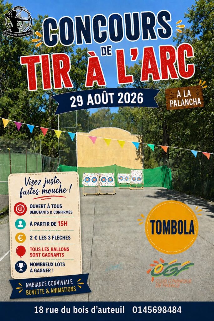 Concours de TIR à l’ARC au CGF Villecresnes le 29 août 2026