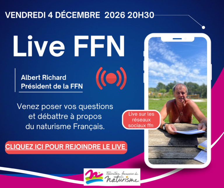 Live Ffn avec le Président Albert Richard le vendredi 04 décembre 2026
